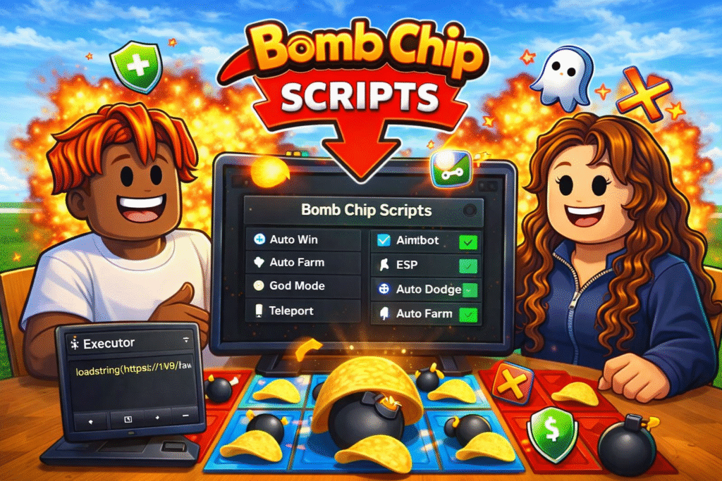 Bomb Chip Script - Auto Dodge, God Mode, No Key, Auto Win, Unlock Skins, Game Pass