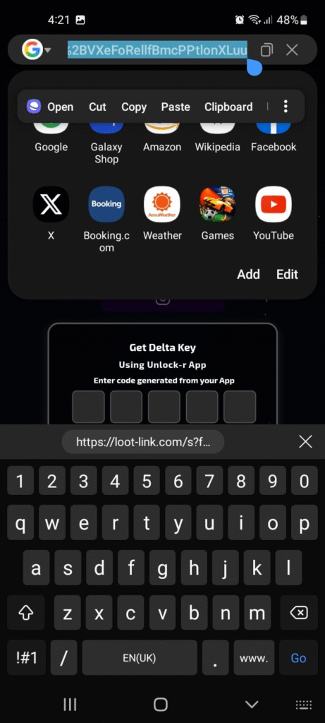 Bypass Delta key using adlink bypasser