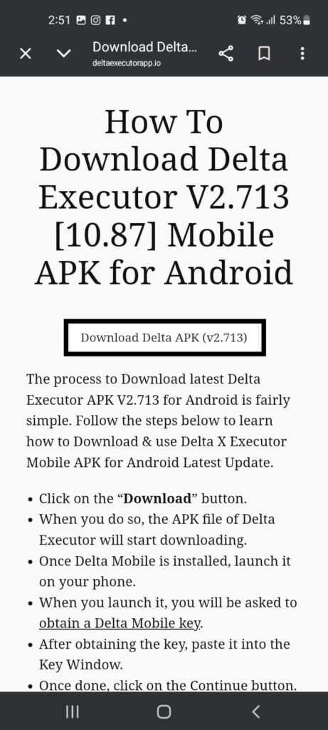 download delta script executor